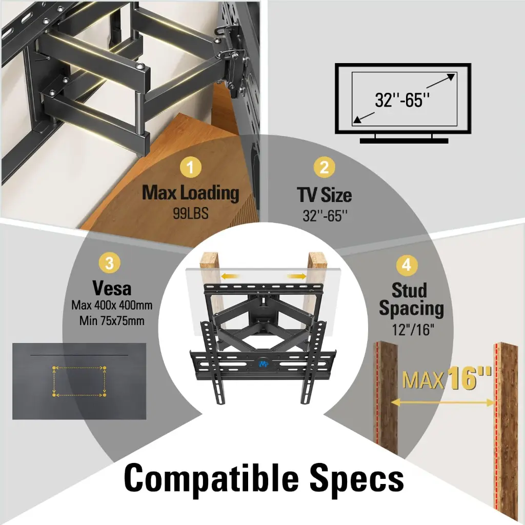 Mourixa-Mounting Dream TV Wall Mount -07.webp