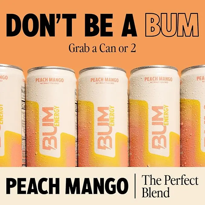 BUM ENERGY PEACH MANGO 355 ML mourixa qatar.webp
