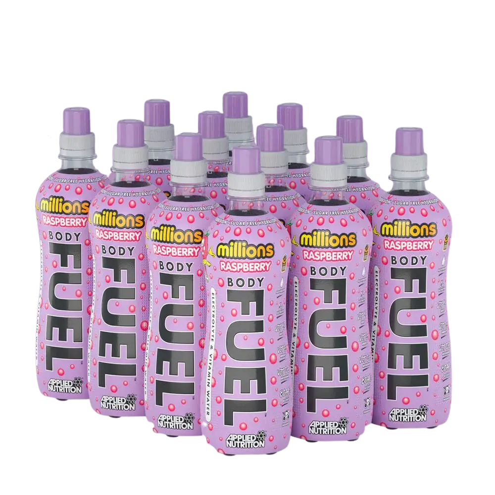 BODY FUEL ELECTROLYTE WATER - 12x500ml - MILLIONS RASPBERRY    mourixa qatar 1.webp