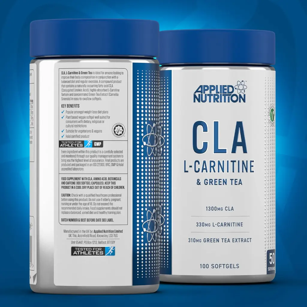 CLA L-CARNITINE & GREEN TEA - 100 SOFT V GELS mourixa qatar 5.webp