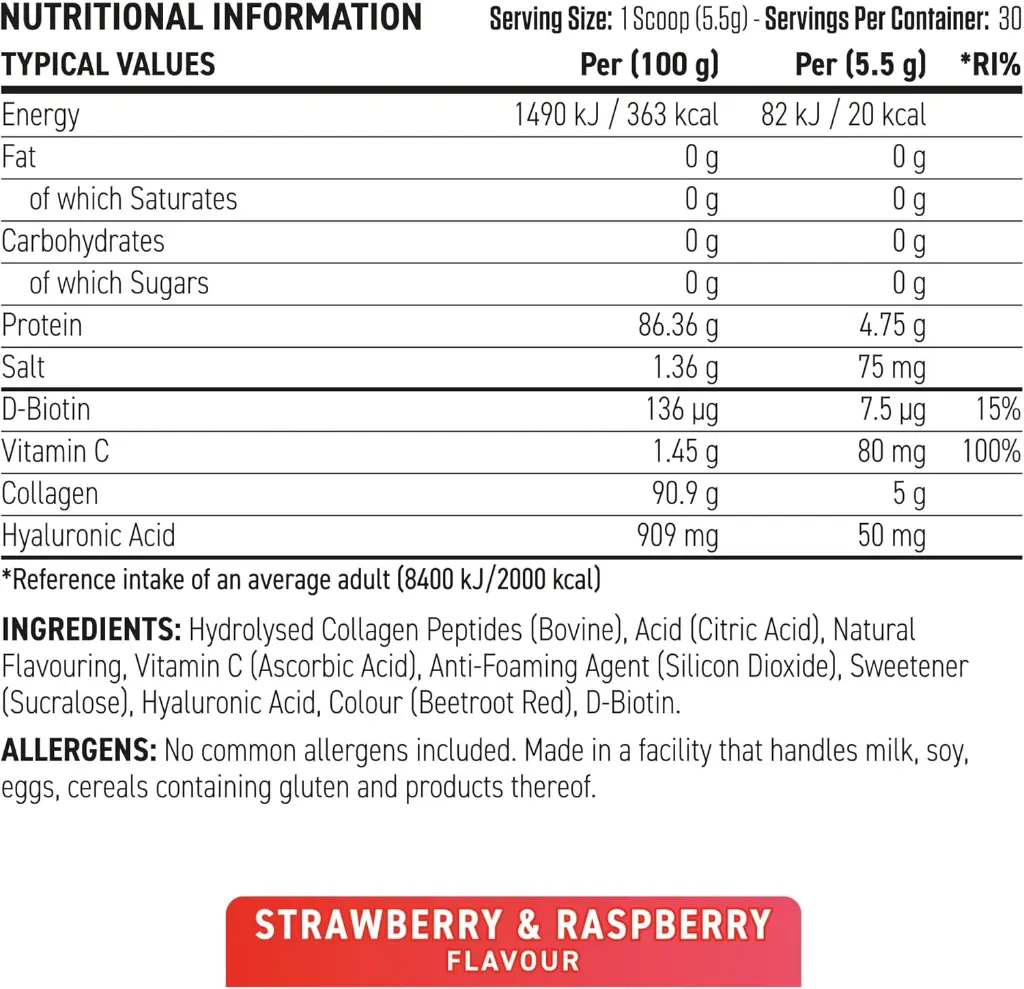 COLLAGEN 165G - STRAWBERRY AND RASPBERRY mourixa qatar 6.webp