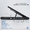Powerology Holders And Stands Multi-Functional Pro Hub Laptop Stand LED Indicator Black [PWPROHUB-BK] mourixa qatar.webp