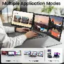 14 Inch Triple Portable Monitor 1080P@60Hz Laptop Screen Extender for Dual Monitor Display, Portable Triple Screen for 14-17 Laptop, Support Windows, Chrome, Mac System mourixa Qatar 4.webp