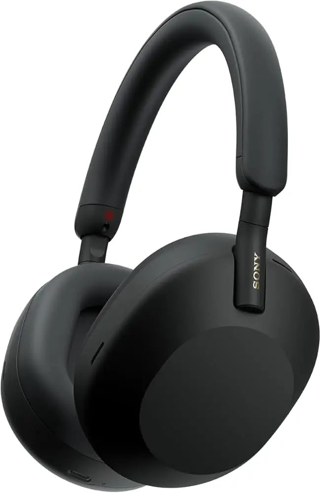 Sony WH-1000XM5 Noise Cancelling Wireless Over-Ear Headphones, Bluetooth, Clear Call Quality, Hi-Res, Up to 30hr Battery Life, Quick Charge, Alexa & Google Assistant, iOS & Android - Black