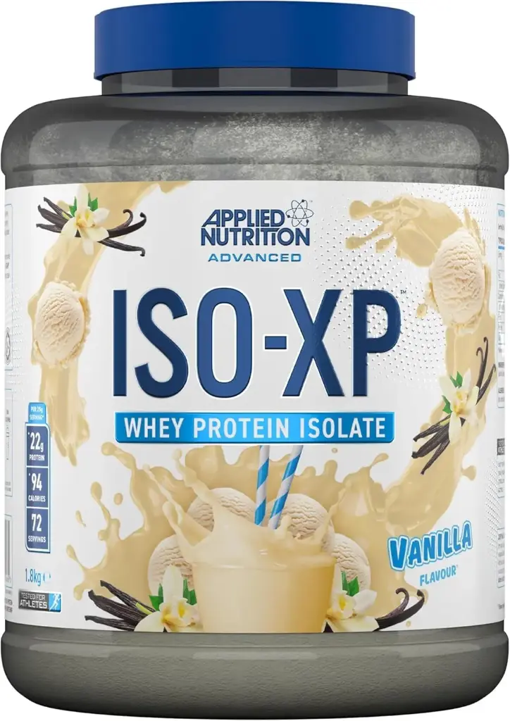 Applied Nutrition ISO-XP – Premium Whey Protein Isolate, Rich Vanilla Flavor