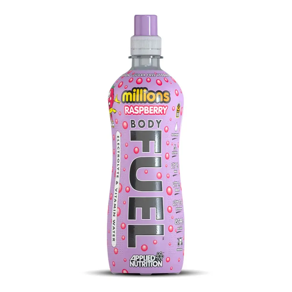 BODY FUEL ELECTROLYTE WATER - 12x500ml - MILLIONS RASPBERRY    