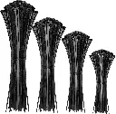 HAVE-ME-TD Cable Zip Ties,400 Pack Black ,Multi-Purpose Self-Locking Nylon Cable Cord Management 