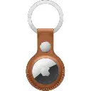 Apple AirTag Leather Key Ring – Saddle Brown