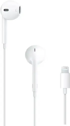 Apple EarPods Headphones with Lightning Connector, Wired Ear Buds for iPhone with Built-in Remote to Control Music, Phone Calls, and Volume
