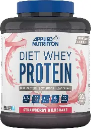 Applied Nutrition Diet Whey High Protein Powder Supplement-Strawberry Milkshake