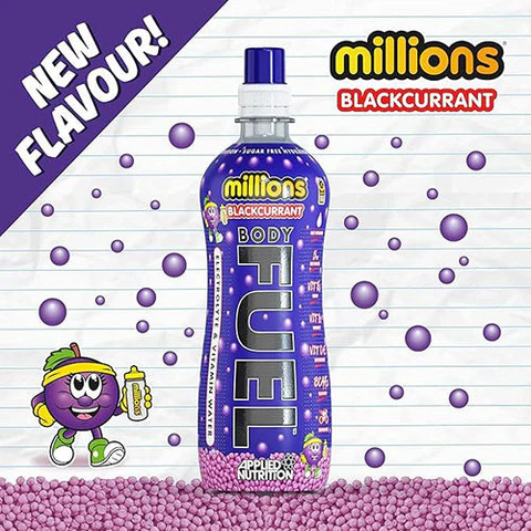 [TPS079] BODY FUEL ELECTROLYTE WATER - 12x500ml - MILLIONS BLACKCURRANT