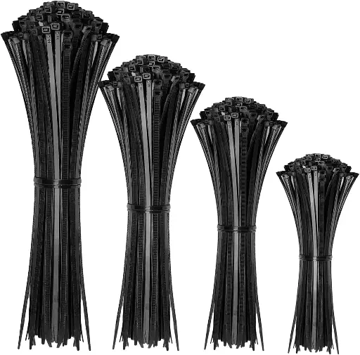 HAVE-ME-TD Cable Zip Ties,400 Pack Black ,Multi-Purpose Self-Locking Nylon Cable Cord Management 