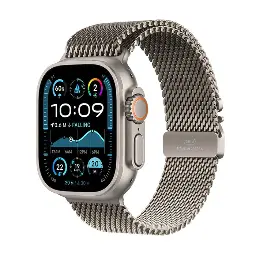 Apple Watch Ultra 2 Cell 49mm Natural Titanium Milanese Loop