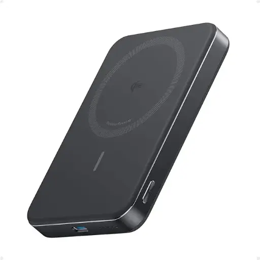 [A1664] Anker Maggo Ultra Slim Power Bank 10000mAh/30W With Cable/15W Mag Safe - Black